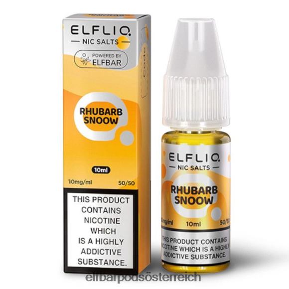 Elf Bar Pods Amazon - ELFBAR Elflic-Nic-Salze – Rhabarber-Schneeflocken – 10 ml – 20 mg/ml 4FBZB172