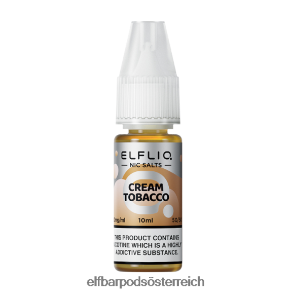 Elf Bar Pods - ELFBAR Elfliq Creme-Tabak-Nic-Salze – 10 ml – 20 mg/ml 4FBZB212