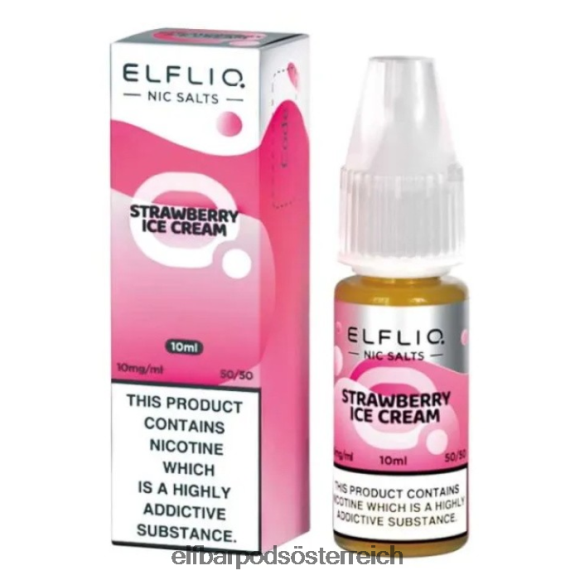 Elf Bar Pods Kaufen Amazon - ELFBAR Elfliq Nic Salts – Erdbeerschnee – 10 ml – 10 mg/ml 4FBZB182