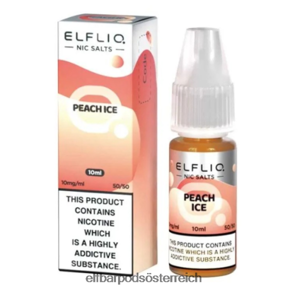 Elf Bar Pods Kaufen - ELFBAR Elflic-Nic-Salze – Pfirsicheis – 10 ml – 10 mg/ml 4FBZB185