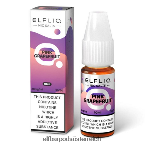 Elfbar Pods Ohne Nikotin - ELFBAR Elfliq Pink Grapefruit-Nic-Salze – 10 ml – 5 mg 4FBZB201