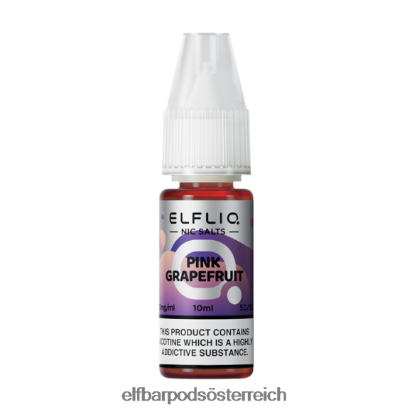 Elfbar Pods Ohne Nikotin - ELFBAR Elfliq Pink Grapefruit-Nic-Salze – 10 ml – 5 mg 4FBZB201