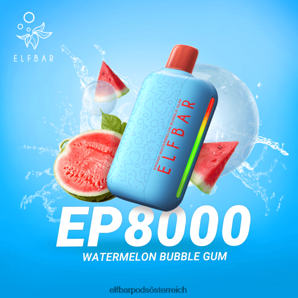 Elf Bar Pods Amazon - ELFBAR Einweg-Vapor neue ep8000 Puffs 4FBZB368 Wassermelonen-Kaugummi