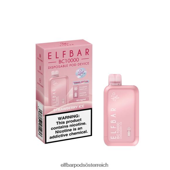 Elf Bar Pods - ELFBAR Bester Geschmack Einweg-Vape BC10000 Ice-Serie 4FBZB310 Erdbeereis