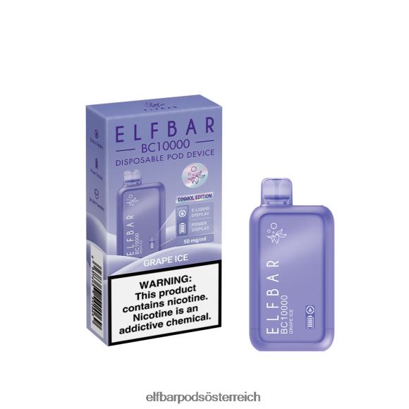 Elf Bar Pods - ELFBAR Bester Geschmack Einweg-Vape BC10000 Ice-Serie 4FBZB310 Erdbeereis