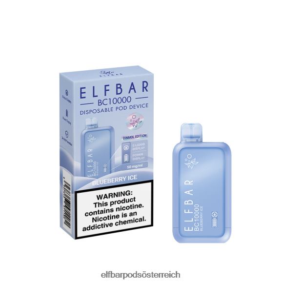 Elf Bar Pods - ELFBAR Einweg-Vaporizer, neu, BC10000, 10000 Züge 4FBZB352 Blaubeereis