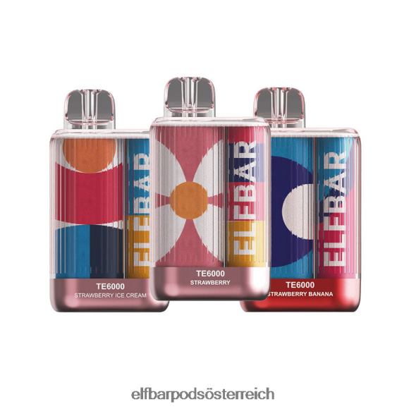 Elf Bar Pods Kaufen - ELFBAR Einweg-Vape Te6000 Erdbeer-Combos 4FBZB395 Erdbeereis