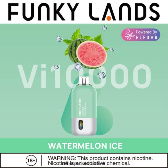 Elf Bar Pods Pink Bar - ELFBAR Funky Lands Einweg-Vape VI10000 Züge 4FBZB470 Wassermeloneneis