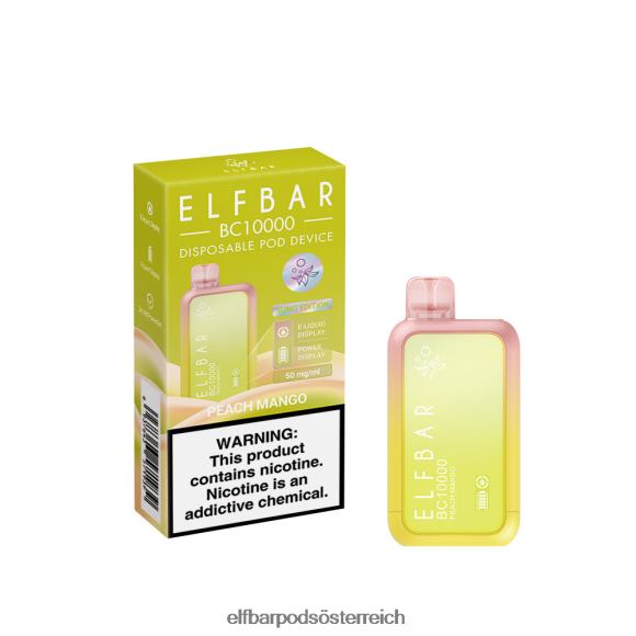 Elfbar Pods Geschmack - ELFBAR Bester Geschmack Einweg-Vape BC10000 Top-Verkauf 4FBZB314 Pfirsich-Mango