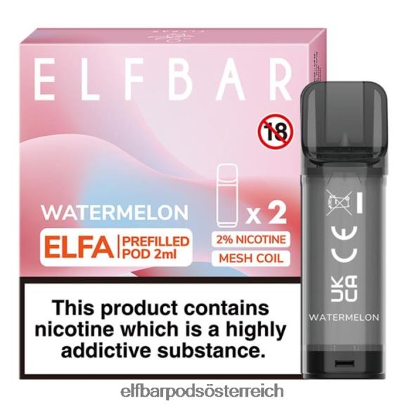 Elf Bar Pods Amazon - ELFBAR Elfa vorgefüllte Kapsel – 2 ml – 20 mg (2 Packungen) 4FBZB130 Erdbeertraube