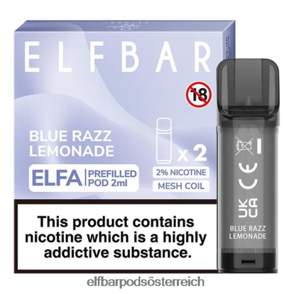 Elf Bar Pods Amazon - ELFBAR Elfa vorgefüllte Kapsel – 2 ml – 20 mg (2 Packungen) 4FBZB130 Erdbeertraube