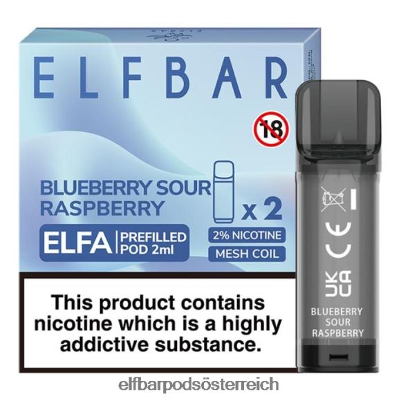 Elf Bar Pods Amazon - ELFBAR Elfa vorgefüllte Kapsel – 2 ml – 20 mg (2 Packungen) 4FBZB130 Erdbeertraube