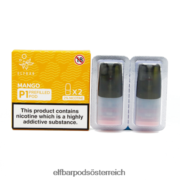 Elf Bar Pods - ELFBAR Mate 500 P1 vorgefüllte Kapseln – 20 mg (2 Packungen) 4FBZB156 Kirscheis