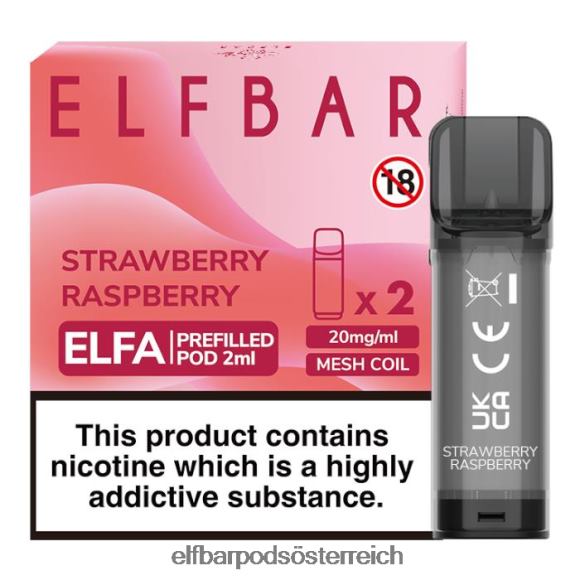 Elf Bar Pods Kaufen Amazon - ELFBAR Elfa vorgefüllte Kapsel – 2 ml – 20 mg (2 Packungen) 4FBZB112 Erdbeer-Himbeere