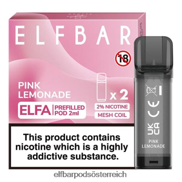 Elf Bar Pods Kaufen Paypal - ELFBAR Elfa vorgefüllte Kapsel – 2 ml – 20 mg (2 Packungen) 4FBZB111 pinke Limonade