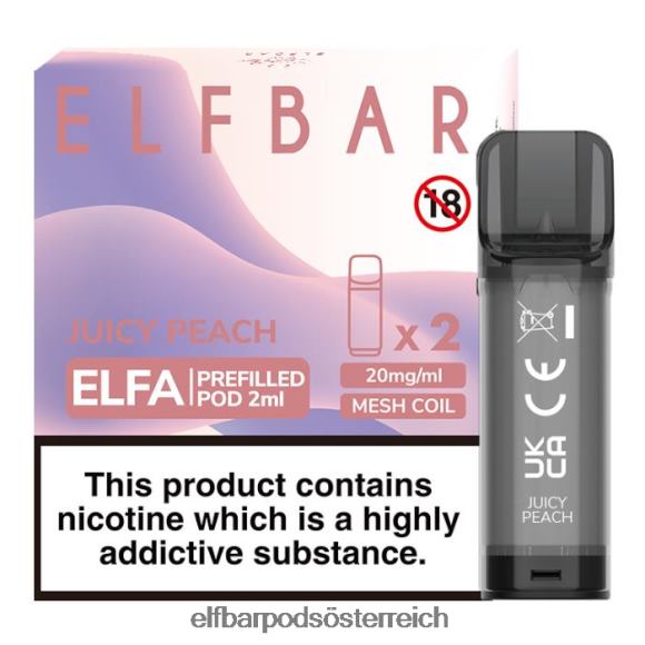 Elf Bar Pods Kaufen Paypal - ELFBAR Elfa vorgefüllte Kapsel – 2 ml – 20 mg (2 Packungen) 4FBZB125 saftiger Pfirsich - zum Schließen ins Bild klicken