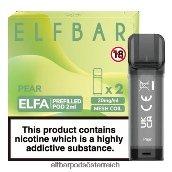 Elf Bar Pods Kaufen Österreich - ELFBAR Elfa vorgefüllte Kapsel – 2 ml – 20 mg (2 Packungen) 4FBZB123 Birne